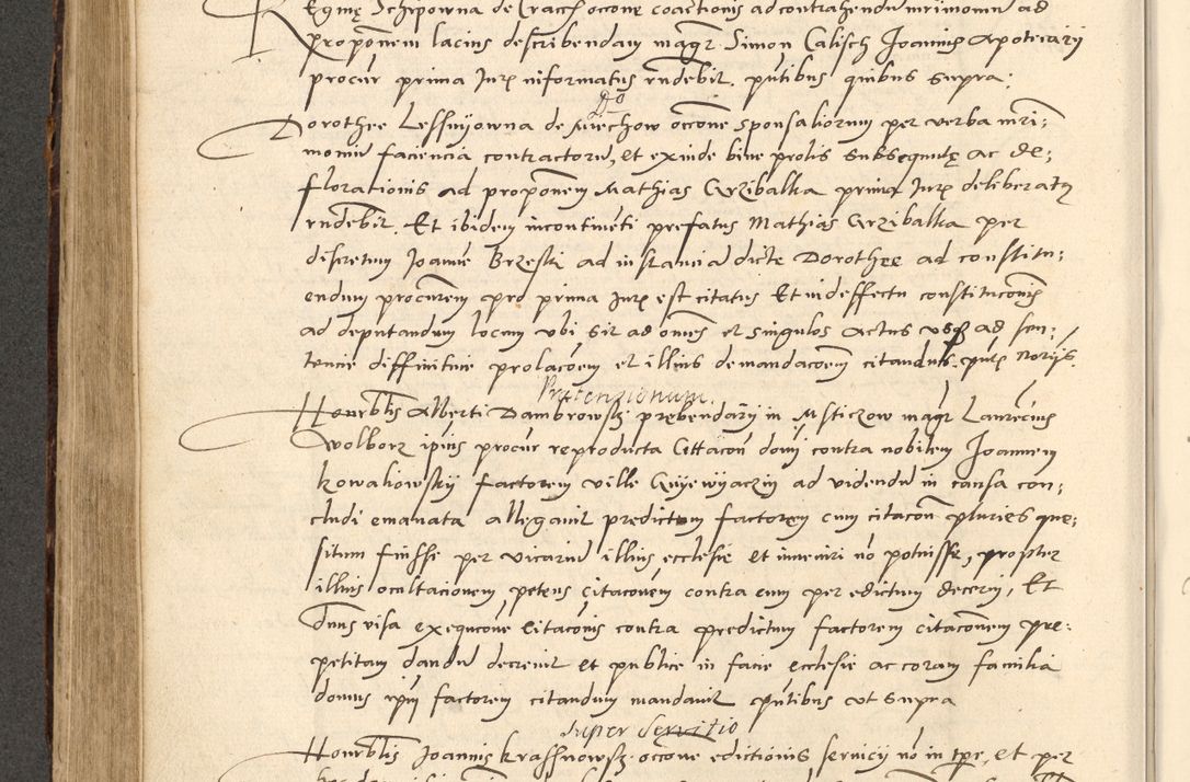 Zdjęcie nr 344 dla obiektu archiwalnego: Acta actorum causarum, sentenciarum et obligationum coram reverendo patre domino Paulo Crassowsky Varschoviensi et Omnium Sanctorum preposito, canonico vicarioque in spiritualibus ex commissione reverendissimi in Christo patris et domini domini Petri Dei gratia episcopi Cracoviensis ac officiali generali Cracoviensi ad annum Domini 1540, cuius indictio est 13, pontificatus sanctissimi in Christo patris et domini nostri domini Pauli divina providencia pape tercii anno sexto a die ac mense infrascriptis feliciter continuantur