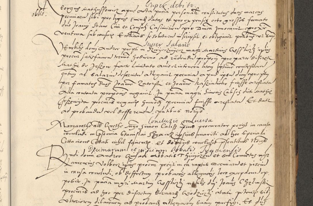 Zdjęcie nr 346 dla obiektu archiwalnego: Acta actorum causarum, sentenciarum et obligationum coram reverendo patre domino Paulo Crassowsky Varschoviensi et Omnium Sanctorum preposito, canonico vicarioque in spiritualibus ex commissione reverendissimi in Christo patris et domini domini Petri Dei gratia episcopi Cracoviensis ac officiali generali Cracoviensi ad annum Domini 1540, cuius indictio est 13, pontificatus sanctissimi in Christo patris et domini nostri domini Pauli divina providencia pape tercii anno sexto a die ac mense infrascriptis feliciter continuantur
