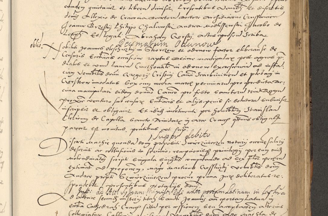 Zdjęcie nr 357 dla obiektu archiwalnego: Acta actorum causarum, sentenciarum et obligationum coram reverendo patre domino Paulo Crassowsky Varschoviensi et Omnium Sanctorum preposito, canonico vicarioque in spiritualibus ex commissione reverendissimi in Christo patris et domini domini Petri Dei gratia episcopi Cracoviensis ac officiali generali Cracoviensi ad annum Domini 1540, cuius indictio est 13, pontificatus sanctissimi in Christo patris et domini nostri domini Pauli divina providencia pape tercii anno sexto a die ac mense infrascriptis feliciter continuantur