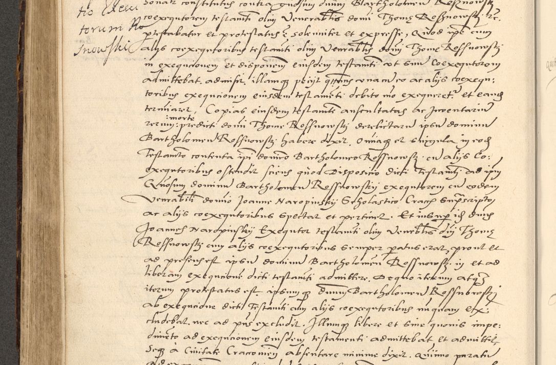 Zdjęcie nr 359 dla obiektu archiwalnego: Acta actorum causarum, sentenciarum et obligationum coram reverendo patre domino Paulo Crassowsky Varschoviensi et Omnium Sanctorum preposito, canonico vicarioque in spiritualibus ex commissione reverendissimi in Christo patris et domini domini Petri Dei gratia episcopi Cracoviensis ac officiali generali Cracoviensi ad annum Domini 1540, cuius indictio est 13, pontificatus sanctissimi in Christo patris et domini nostri domini Pauli divina providencia pape tercii anno sexto a die ac mense infrascriptis feliciter continuantur