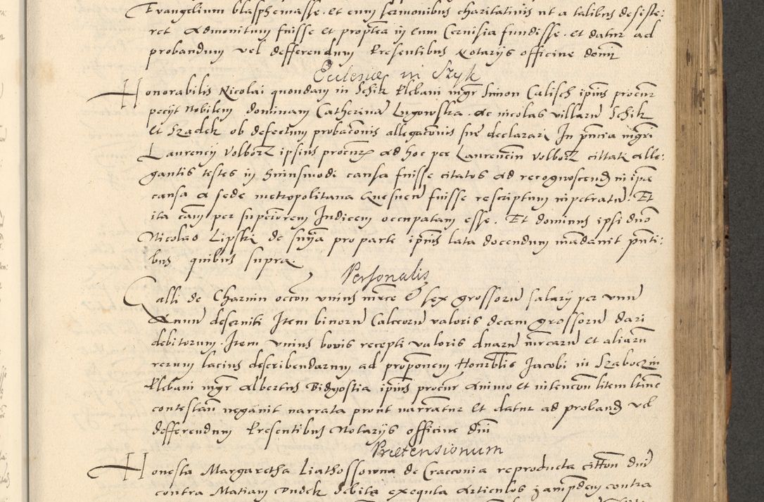 Zdjęcie nr 368 dla obiektu archiwalnego: Acta actorum causarum, sentenciarum et obligationum coram reverendo patre domino Paulo Crassowsky Varschoviensi et Omnium Sanctorum preposito, canonico vicarioque in spiritualibus ex commissione reverendissimi in Christo patris et domini domini Petri Dei gratia episcopi Cracoviensis ac officiali generali Cracoviensi ad annum Domini 1540, cuius indictio est 13, pontificatus sanctissimi in Christo patris et domini nostri domini Pauli divina providencia pape tercii anno sexto a die ac mense infrascriptis feliciter continuantur