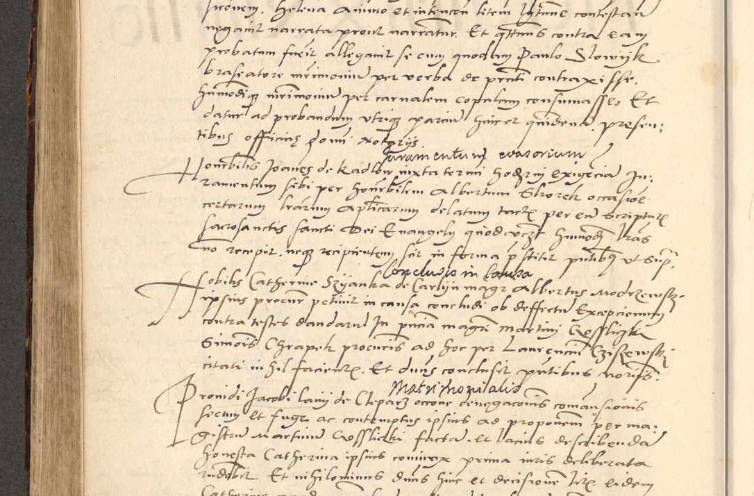Zdjęcie nr 374 dla obiektu archiwalnego: Acta actorum causarum, sentenciarum et obligationum coram reverendo patre domino Paulo Crassowsky Varschoviensi et Omnium Sanctorum preposito, canonico vicarioque in spiritualibus ex commissione reverendissimi in Christo patris et domini domini Petri Dei gratia episcopi Cracoviensis ac officiali generali Cracoviensi ad annum Domini 1540, cuius indictio est 13, pontificatus sanctissimi in Christo patris et domini nostri domini Pauli divina providencia pape tercii anno sexto a die ac mense infrascriptis feliciter continuantur