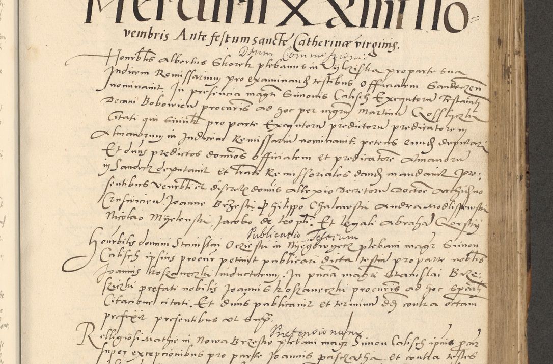 Zdjęcie nr 373 dla obiektu archiwalnego: Acta actorum causarum, sentenciarum et obligationum coram reverendo patre domino Paulo Crassowsky Varschoviensi et Omnium Sanctorum preposito, canonico vicarioque in spiritualibus ex commissione reverendissimi in Christo patris et domini domini Petri Dei gratia episcopi Cracoviensis ac officiali generali Cracoviensi ad annum Domini 1540, cuius indictio est 13, pontificatus sanctissimi in Christo patris et domini nostri domini Pauli divina providencia pape tercii anno sexto a die ac mense infrascriptis feliciter continuantur