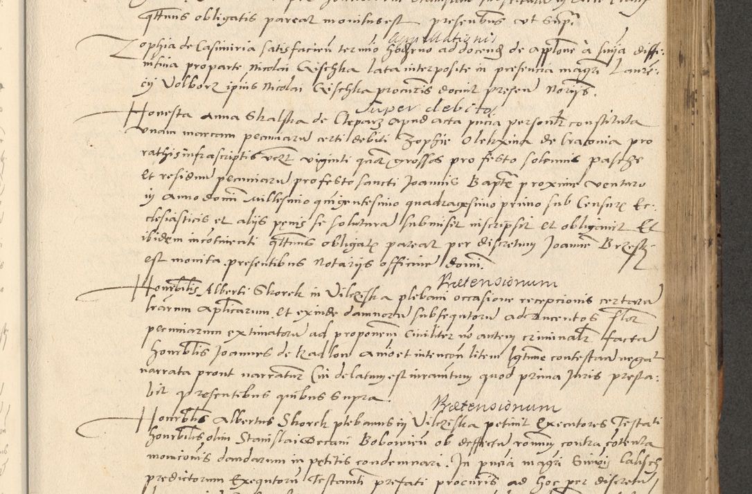 Zdjęcie nr 379 dla obiektu archiwalnego: Acta actorum causarum, sentenciarum et obligationum coram reverendo patre domino Paulo Crassowsky Varschoviensi et Omnium Sanctorum preposito, canonico vicarioque in spiritualibus ex commissione reverendissimi in Christo patris et domini domini Petri Dei gratia episcopi Cracoviensis ac officiali generali Cracoviensi ad annum Domini 1540, cuius indictio est 13, pontificatus sanctissimi in Christo patris et domini nostri domini Pauli divina providencia pape tercii anno sexto a die ac mense infrascriptis feliciter continuantur