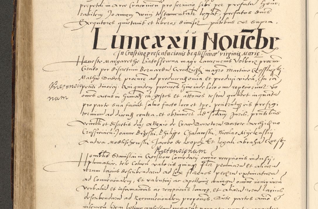 Zdjęcie nr 380 dla obiektu archiwalnego: Acta actorum causarum, sentenciarum et obligationum coram reverendo patre domino Paulo Crassowsky Varschoviensi et Omnium Sanctorum preposito, canonico vicarioque in spiritualibus ex commissione reverendissimi in Christo patris et domini domini Petri Dei gratia episcopi Cracoviensis ac officiali generali Cracoviensi ad annum Domini 1540, cuius indictio est 13, pontificatus sanctissimi in Christo patris et domini nostri domini Pauli divina providencia pape tercii anno sexto a die ac mense infrascriptis feliciter continuantur