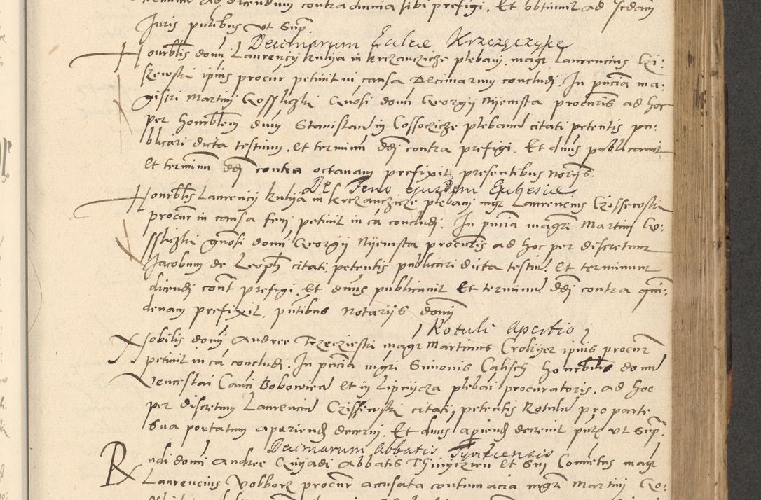 Zdjęcie nr 383 dla obiektu archiwalnego: Acta actorum causarum, sentenciarum et obligationum coram reverendo patre domino Paulo Crassowsky Varschoviensi et Omnium Sanctorum preposito, canonico vicarioque in spiritualibus ex commissione reverendissimi in Christo patris et domini domini Petri Dei gratia episcopi Cracoviensis ac officiali generali Cracoviensi ad annum Domini 1540, cuius indictio est 13, pontificatus sanctissimi in Christo patris et domini nostri domini Pauli divina providencia pape tercii anno sexto a die ac mense infrascriptis feliciter continuantur