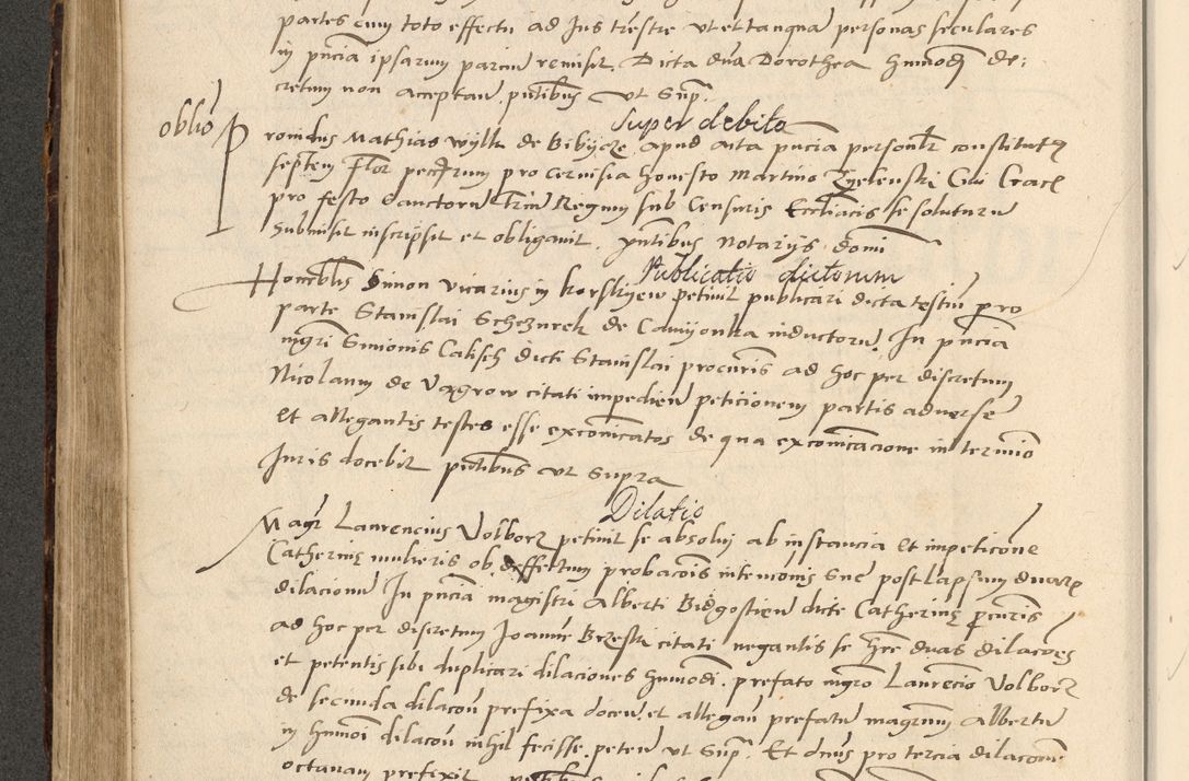 Zdjęcie nr 384 dla obiektu archiwalnego: Acta actorum causarum, sentenciarum et obligationum coram reverendo patre domino Paulo Crassowsky Varschoviensi et Omnium Sanctorum preposito, canonico vicarioque in spiritualibus ex commissione reverendissimi in Christo patris et domini domini Petri Dei gratia episcopi Cracoviensis ac officiali generali Cracoviensi ad annum Domini 1540, cuius indictio est 13, pontificatus sanctissimi in Christo patris et domini nostri domini Pauli divina providencia pape tercii anno sexto a die ac mense infrascriptis feliciter continuantur