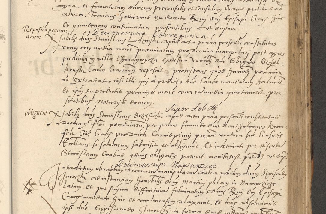 Zdjęcie nr 386 dla obiektu archiwalnego: Acta actorum causarum, sentenciarum et obligationum coram reverendo patre domino Paulo Crassowsky Varschoviensi et Omnium Sanctorum preposito, canonico vicarioque in spiritualibus ex commissione reverendissimi in Christo patris et domini domini Petri Dei gratia episcopi Cracoviensis ac officiali generali Cracoviensi ad annum Domini 1540, cuius indictio est 13, pontificatus sanctissimi in Christo patris et domini nostri domini Pauli divina providencia pape tercii anno sexto a die ac mense infrascriptis feliciter continuantur