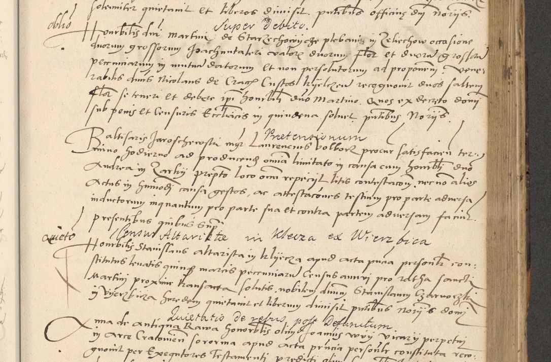 Zdjęcie nr 387 dla obiektu archiwalnego: Acta actorum causarum, sentenciarum et obligationum coram reverendo patre domino Paulo Crassowsky Varschoviensi et Omnium Sanctorum preposito, canonico vicarioque in spiritualibus ex commissione reverendissimi in Christo patris et domini domini Petri Dei gratia episcopi Cracoviensis ac officiali generali Cracoviensi ad annum Domini 1540, cuius indictio est 13, pontificatus sanctissimi in Christo patris et domini nostri domini Pauli divina providencia pape tercii anno sexto a die ac mense infrascriptis feliciter continuantur