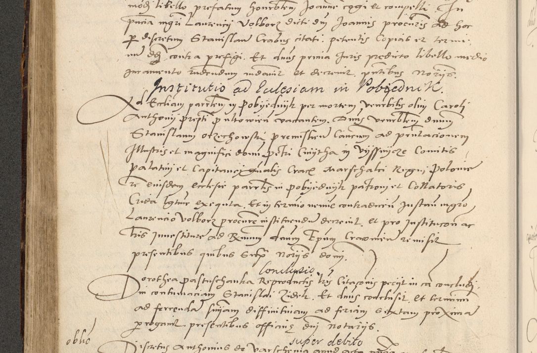 Zdjęcie nr 390 dla obiektu archiwalnego: Acta actorum causarum, sentenciarum et obligationum coram reverendo patre domino Paulo Crassowsky Varschoviensi et Omnium Sanctorum preposito, canonico vicarioque in spiritualibus ex commissione reverendissimi in Christo patris et domini domini Petri Dei gratia episcopi Cracoviensis ac officiali generali Cracoviensi ad annum Domini 1540, cuius indictio est 13, pontificatus sanctissimi in Christo patris et domini nostri domini Pauli divina providencia pape tercii anno sexto a die ac mense infrascriptis feliciter continuantur