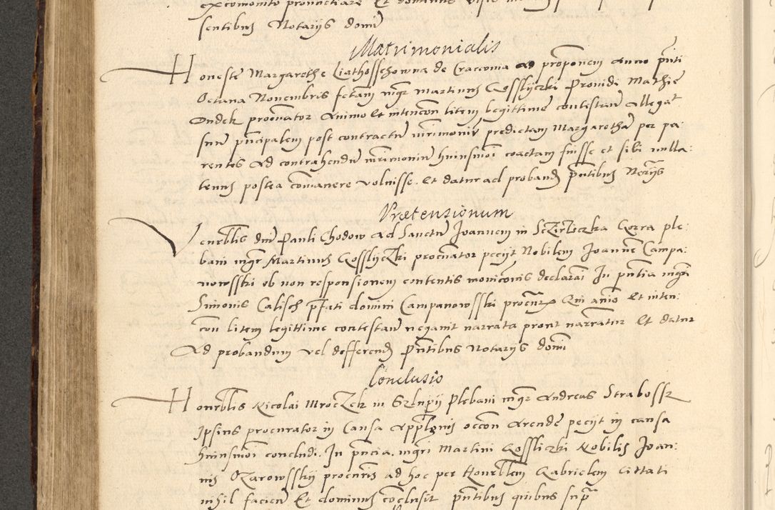 Zdjęcie nr 397 dla obiektu archiwalnego: Acta actorum causarum, sentenciarum et obligationum coram reverendo patre domino Paulo Crassowsky Varschoviensi et Omnium Sanctorum preposito, canonico vicarioque in spiritualibus ex commissione reverendissimi in Christo patris et domini domini Petri Dei gratia episcopi Cracoviensis ac officiali generali Cracoviensi ad annum Domini 1540, cuius indictio est 13, pontificatus sanctissimi in Christo patris et domini nostri domini Pauli divina providencia pape tercii anno sexto a die ac mense infrascriptis feliciter continuantur