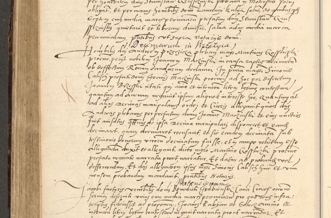 Zdjęcie nr 403 dla obiektu archiwalnego: Acta actorum causarum, sentenciarum et obligationum coram reverendo patre domino Paulo Crassowsky Varschoviensi et Omnium Sanctorum preposito, canonico vicarioque in spiritualibus ex commissione reverendissimi in Christo patris et domini domini Petri Dei gratia episcopi Cracoviensis ac officiali generali Cracoviensi ad annum Domini 1540, cuius indictio est 13, pontificatus sanctissimi in Christo patris et domini nostri domini Pauli divina providencia pape tercii anno sexto a die ac mense infrascriptis feliciter continuantur