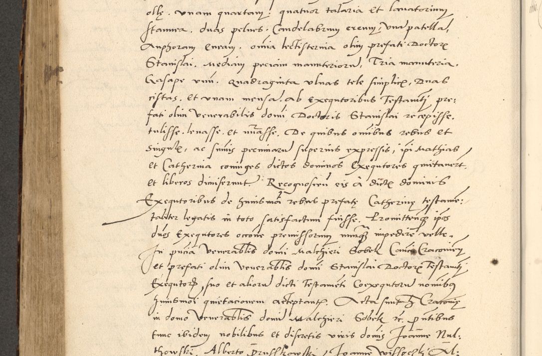 Zdjęcie nr 410 dla obiektu archiwalnego: Acta actorum causarum, sentenciarum et obligationum coram reverendo patre domino Paulo Crassowsky Varschoviensi et Omnium Sanctorum preposito, canonico vicarioque in spiritualibus ex commissione reverendissimi in Christo patris et domini domini Petri Dei gratia episcopi Cracoviensis ac officiali generali Cracoviensi ad annum Domini 1540, cuius indictio est 13, pontificatus sanctissimi in Christo patris et domini nostri domini Pauli divina providencia pape tercii anno sexto a die ac mense infrascriptis feliciter continuantur