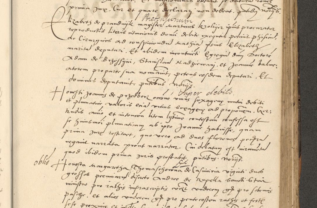 Zdjęcie nr 409 dla obiektu archiwalnego: Acta actorum causarum, sentenciarum et obligationum coram reverendo patre domino Paulo Crassowsky Varschoviensi et Omnium Sanctorum preposito, canonico vicarioque in spiritualibus ex commissione reverendissimi in Christo patris et domini domini Petri Dei gratia episcopi Cracoviensis ac officiali generali Cracoviensi ad annum Domini 1540, cuius indictio est 13, pontificatus sanctissimi in Christo patris et domini nostri domini Pauli divina providencia pape tercii anno sexto a die ac mense infrascriptis feliciter continuantur