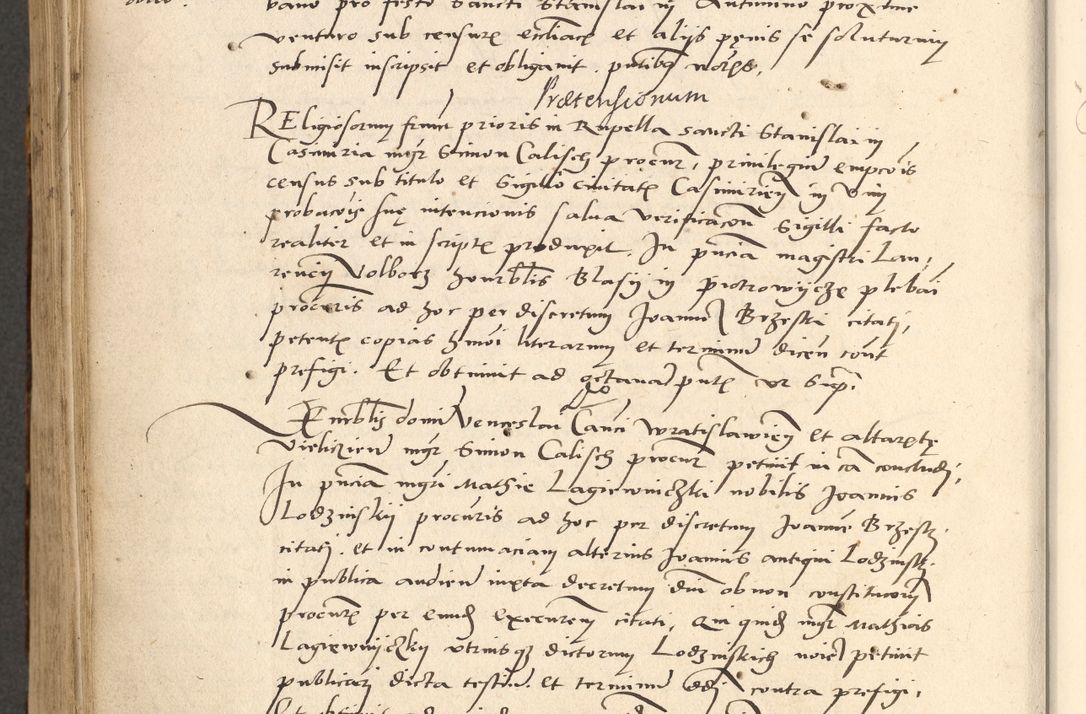 Zdjęcie nr 417 dla obiektu archiwalnego: Acta actorum causarum, sentenciarum et obligationum coram reverendo patre domino Paulo Crassowsky Varschoviensi et Omnium Sanctorum preposito, canonico vicarioque in spiritualibus ex commissione reverendissimi in Christo patris et domini domini Petri Dei gratia episcopi Cracoviensis ac officiali generali Cracoviensi ad annum Domini 1540, cuius indictio est 13, pontificatus sanctissimi in Christo patris et domini nostri domini Pauli divina providencia pape tercii anno sexto a die ac mense infrascriptis feliciter continuantur