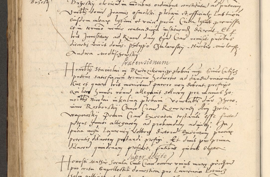 Zdjęcie nr 421 dla obiektu archiwalnego: Acta actorum causarum, sentenciarum et obligationum coram reverendo patre domino Paulo Crassowsky Varschoviensi et Omnium Sanctorum preposito, canonico vicarioque in spiritualibus ex commissione reverendissimi in Christo patris et domini domini Petri Dei gratia episcopi Cracoviensis ac officiali generali Cracoviensi ad annum Domini 1540, cuius indictio est 13, pontificatus sanctissimi in Christo patris et domini nostri domini Pauli divina providencia pape tercii anno sexto a die ac mense infrascriptis feliciter continuantur