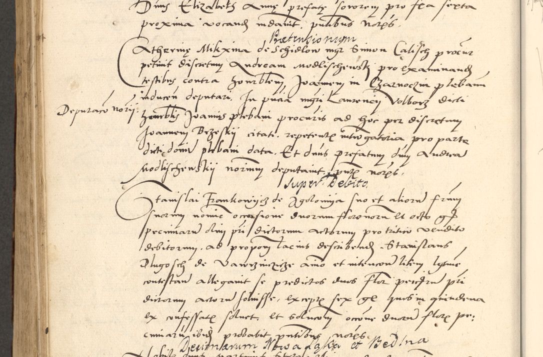 Zdjęcie nr 427 dla obiektu archiwalnego: Acta actorum causarum, sentenciarum et obligationum coram reverendo patre domino Paulo Crassowsky Varschoviensi et Omnium Sanctorum preposito, canonico vicarioque in spiritualibus ex commissione reverendissimi in Christo patris et domini domini Petri Dei gratia episcopi Cracoviensis ac officiali generali Cracoviensi ad annum Domini 1540, cuius indictio est 13, pontificatus sanctissimi in Christo patris et domini nostri domini Pauli divina providencia pape tercii anno sexto a die ac mense infrascriptis feliciter continuantur