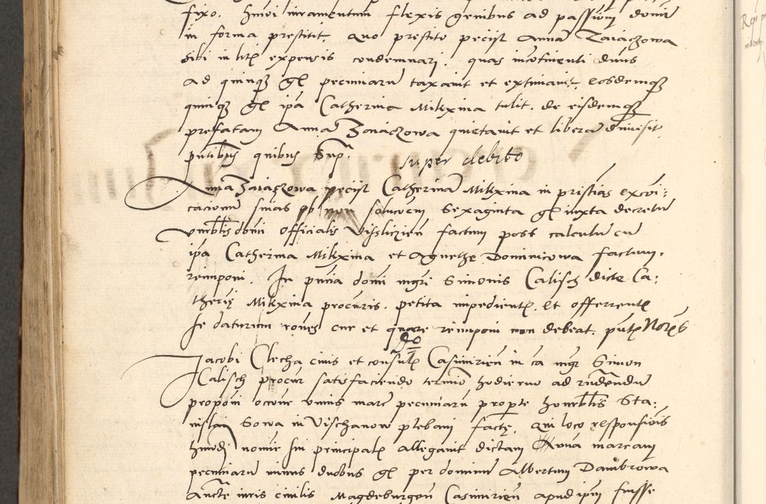 Zdjęcie nr 431 dla obiektu archiwalnego: Acta actorum causarum, sentenciarum et obligationum coram reverendo patre domino Paulo Crassowsky Varschoviensi et Omnium Sanctorum preposito, canonico vicarioque in spiritualibus ex commissione reverendissimi in Christo patris et domini domini Petri Dei gratia episcopi Cracoviensis ac officiali generali Cracoviensi ad annum Domini 1540, cuius indictio est 13, pontificatus sanctissimi in Christo patris et domini nostri domini Pauli divina providencia pape tercii anno sexto a die ac mense infrascriptis feliciter continuantur