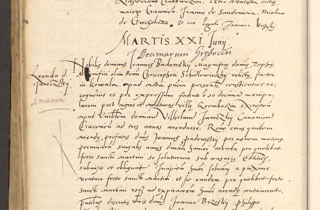 Zdjęcie nr 433 dla obiektu archiwalnego: Acta actorum causarum, sentenciarum et obligationum coram reverendo patre domino Paulo Crassowsky Varschoviensi et Omnium Sanctorum preposito, canonico vicarioque in spiritualibus ex commissione reverendissimi in Christo patris et domini domini Petri Dei gratia episcopi Cracoviensis ac officiali generali Cracoviensi ad annum Domini 1540, cuius indictio est 13, pontificatus sanctissimi in Christo patris et domini nostri domini Pauli divina providencia pape tercii anno sexto a die ac mense infrascriptis feliciter continuantur