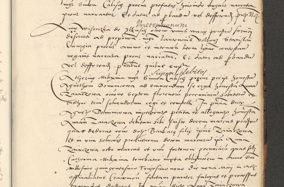 Zdjęcie nr 436 dla obiektu archiwalnego: Acta actorum causarum, sentenciarum et obligationum coram reverendo patre domino Paulo Crassowsky Varschoviensi et Omnium Sanctorum preposito, canonico vicarioque in spiritualibus ex commissione reverendissimi in Christo patris et domini domini Petri Dei gratia episcopi Cracoviensis ac officiali generali Cracoviensi ad annum Domini 1540, cuius indictio est 13, pontificatus sanctissimi in Christo patris et domini nostri domini Pauli divina providencia pape tercii anno sexto a die ac mense infrascriptis feliciter continuantur
