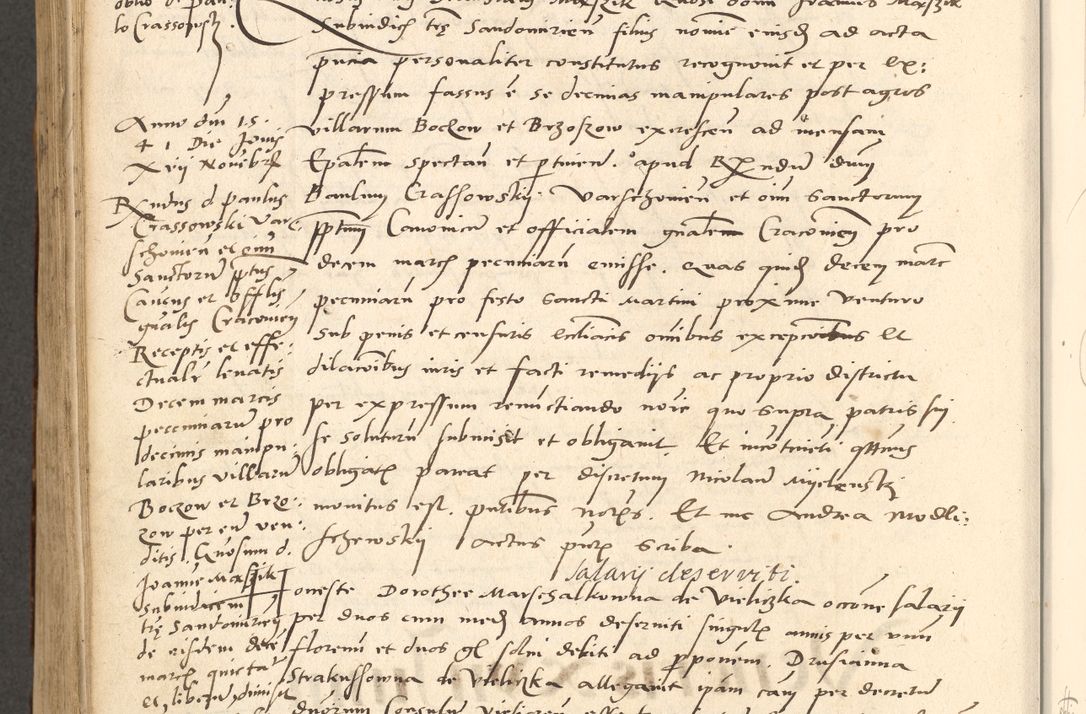 Zdjęcie nr 439 dla obiektu archiwalnego: Acta actorum causarum, sentenciarum et obligationum coram reverendo patre domino Paulo Crassowsky Varschoviensi et Omnium Sanctorum preposito, canonico vicarioque in spiritualibus ex commissione reverendissimi in Christo patris et domini domini Petri Dei gratia episcopi Cracoviensis ac officiali generali Cracoviensi ad annum Domini 1540, cuius indictio est 13, pontificatus sanctissimi in Christo patris et domini nostri domini Pauli divina providencia pape tercii anno sexto a die ac mense infrascriptis feliciter continuantur