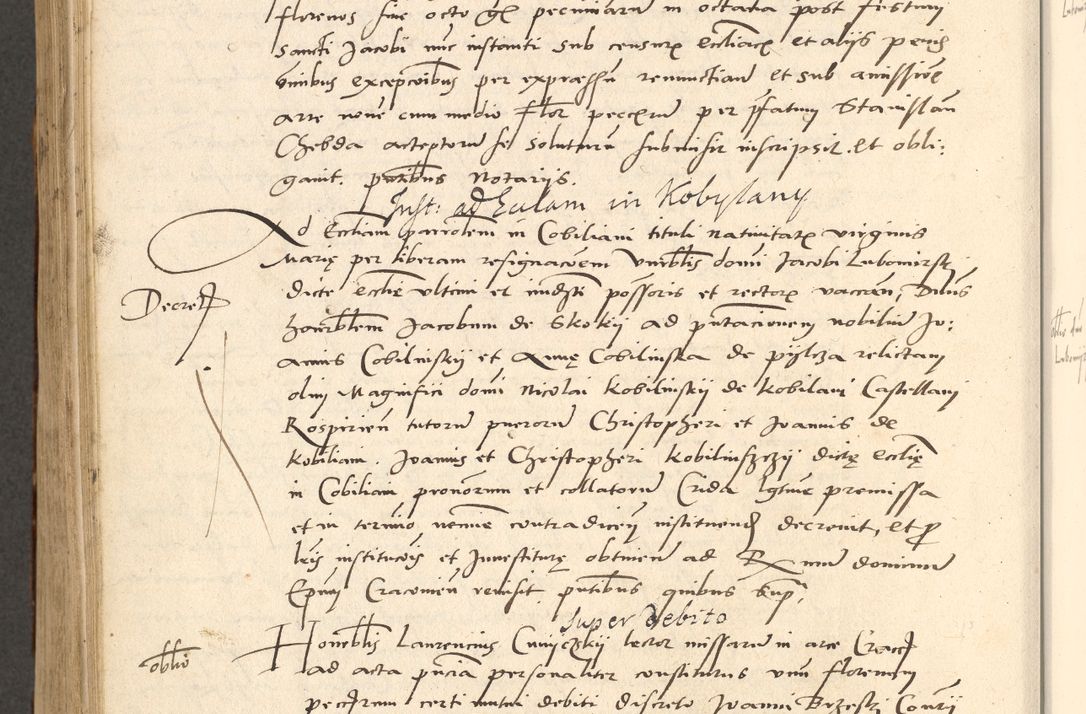 Zdjęcie nr 443 dla obiektu archiwalnego: Acta actorum causarum, sentenciarum et obligationum coram reverendo patre domino Paulo Crassowsky Varschoviensi et Omnium Sanctorum preposito, canonico vicarioque in spiritualibus ex commissione reverendissimi in Christo patris et domini domini Petri Dei gratia episcopi Cracoviensis ac officiali generali Cracoviensi ad annum Domini 1540, cuius indictio est 13, pontificatus sanctissimi in Christo patris et domini nostri domini Pauli divina providencia pape tercii anno sexto a die ac mense infrascriptis feliciter continuantur