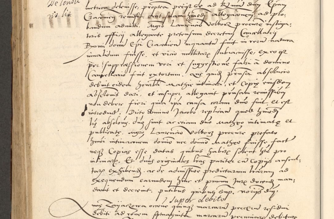 Zdjęcie nr 449 dla obiektu archiwalnego: Acta actorum causarum, sentenciarum et obligationum coram reverendo patre domino Paulo Crassowsky Varschoviensi et Omnium Sanctorum preposito, canonico vicarioque in spiritualibus ex commissione reverendissimi in Christo patris et domini domini Petri Dei gratia episcopi Cracoviensis ac officiali generali Cracoviensi ad annum Domini 1540, cuius indictio est 13, pontificatus sanctissimi in Christo patris et domini nostri domini Pauli divina providencia pape tercii anno sexto a die ac mense infrascriptis feliciter continuantur