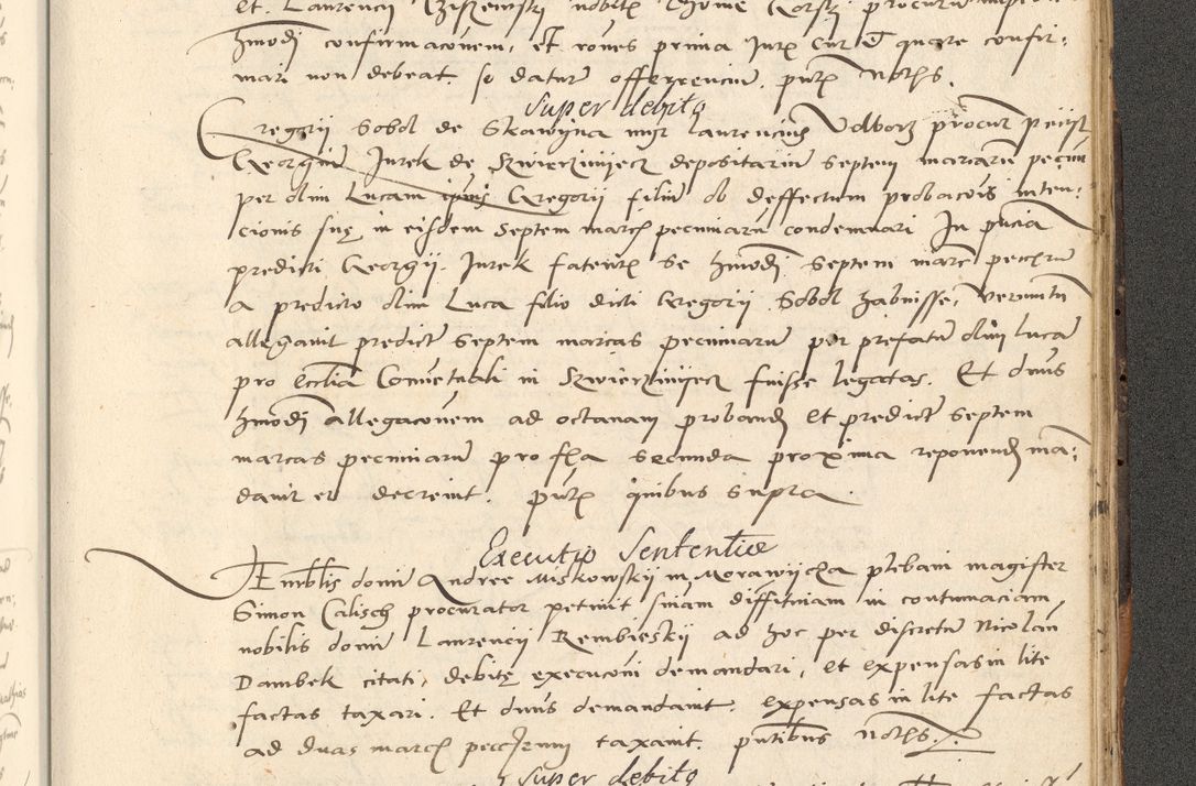 Zdjęcie nr 453 dla obiektu archiwalnego: Acta actorum causarum, sentenciarum et obligationum coram reverendo patre domino Paulo Crassowsky Varschoviensi et Omnium Sanctorum preposito, canonico vicarioque in spiritualibus ex commissione reverendissimi in Christo patris et domini domini Petri Dei gratia episcopi Cracoviensis ac officiali generali Cracoviensi ad annum Domini 1540, cuius indictio est 13, pontificatus sanctissimi in Christo patris et domini nostri domini Pauli divina providencia pape tercii anno sexto a die ac mense infrascriptis feliciter continuantur
