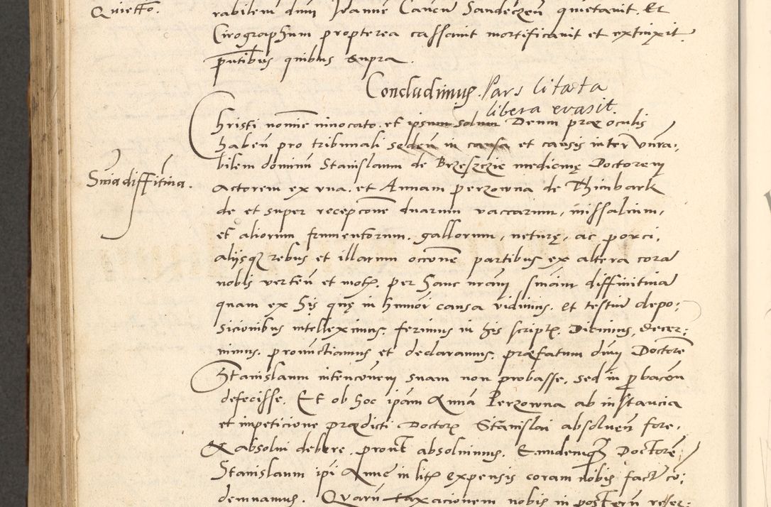 Zdjęcie nr 455 dla obiektu archiwalnego: Acta actorum causarum, sentenciarum et obligationum coram reverendo patre domino Paulo Crassowsky Varschoviensi et Omnium Sanctorum preposito, canonico vicarioque in spiritualibus ex commissione reverendissimi in Christo patris et domini domini Petri Dei gratia episcopi Cracoviensis ac officiali generali Cracoviensi ad annum Domini 1540, cuius indictio est 13, pontificatus sanctissimi in Christo patris et domini nostri domini Pauli divina providencia pape tercii anno sexto a die ac mense infrascriptis feliciter continuantur