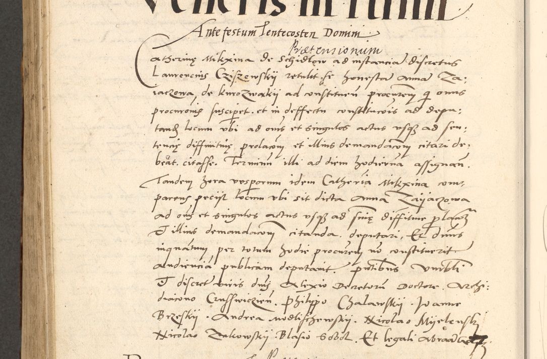 Zdjęcie nr 459 dla obiektu archiwalnego: Acta actorum causarum, sentenciarum et obligationum coram reverendo patre domino Paulo Crassowsky Varschoviensi et Omnium Sanctorum preposito, canonico vicarioque in spiritualibus ex commissione reverendissimi in Christo patris et domini domini Petri Dei gratia episcopi Cracoviensis ac officiali generali Cracoviensi ad annum Domini 1540, cuius indictio est 13, pontificatus sanctissimi in Christo patris et domini nostri domini Pauli divina providencia pape tercii anno sexto a die ac mense infrascriptis feliciter continuantur