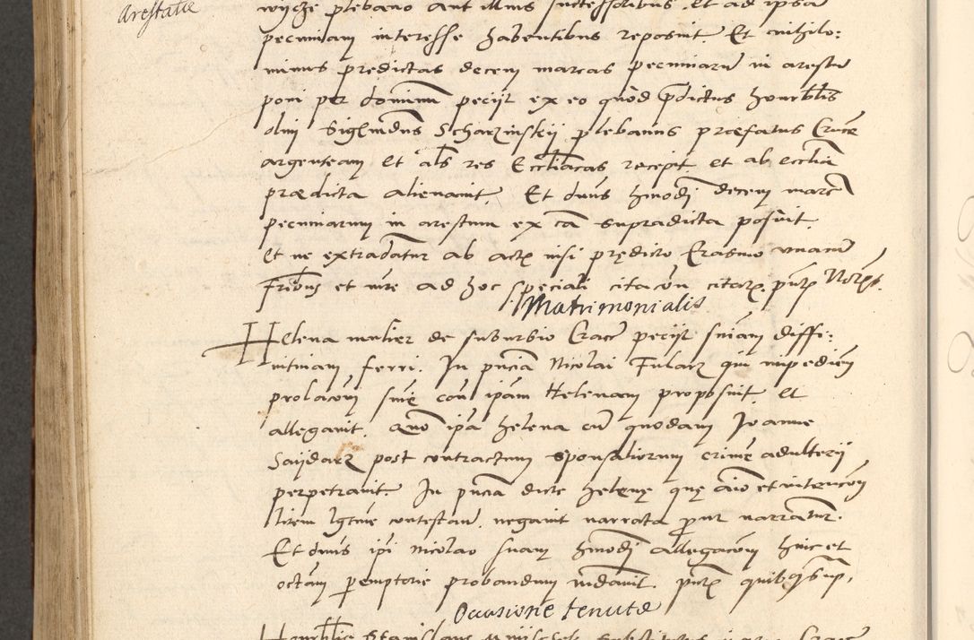 Zdjęcie nr 461 dla obiektu archiwalnego: Acta actorum causarum, sentenciarum et obligationum coram reverendo patre domino Paulo Crassowsky Varschoviensi et Omnium Sanctorum preposito, canonico vicarioque in spiritualibus ex commissione reverendissimi in Christo patris et domini domini Petri Dei gratia episcopi Cracoviensis ac officiali generali Cracoviensi ad annum Domini 1540, cuius indictio est 13, pontificatus sanctissimi in Christo patris et domini nostri domini Pauli divina providencia pape tercii anno sexto a die ac mense infrascriptis feliciter continuantur