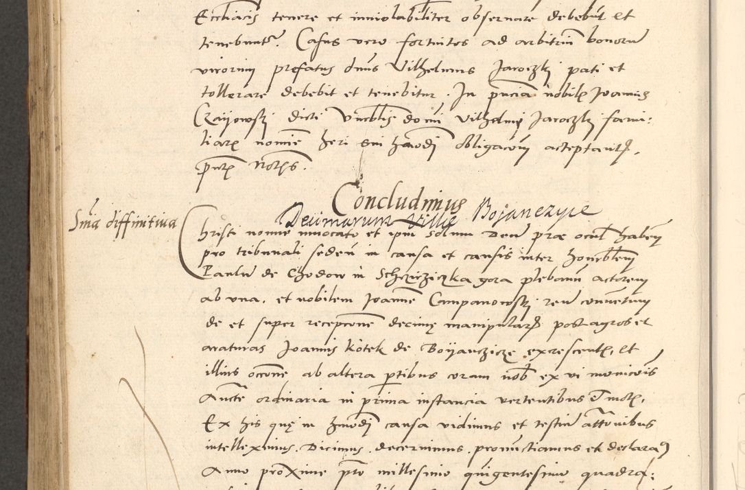 Zdjęcie nr 465 dla obiektu archiwalnego: Acta actorum causarum, sentenciarum et obligationum coram reverendo patre domino Paulo Crassowsky Varschoviensi et Omnium Sanctorum preposito, canonico vicarioque in spiritualibus ex commissione reverendissimi in Christo patris et domini domini Petri Dei gratia episcopi Cracoviensis ac officiali generali Cracoviensi ad annum Domini 1540, cuius indictio est 13, pontificatus sanctissimi in Christo patris et domini nostri domini Pauli divina providencia pape tercii anno sexto a die ac mense infrascriptis feliciter continuantur
