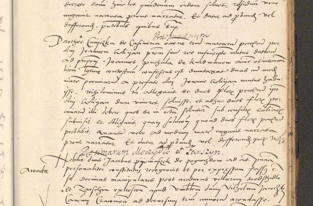Zdjęcie nr 466 dla obiektu archiwalnego: Acta actorum causarum, sentenciarum et obligationum coram reverendo patre domino Paulo Crassowsky Varschoviensi et Omnium Sanctorum preposito, canonico vicarioque in spiritualibus ex commissione reverendissimi in Christo patris et domini domini Petri Dei gratia episcopi Cracoviensis ac officiali generali Cracoviensi ad annum Domini 1540, cuius indictio est 13, pontificatus sanctissimi in Christo patris et domini nostri domini Pauli divina providencia pape tercii anno sexto a die ac mense infrascriptis feliciter continuantur