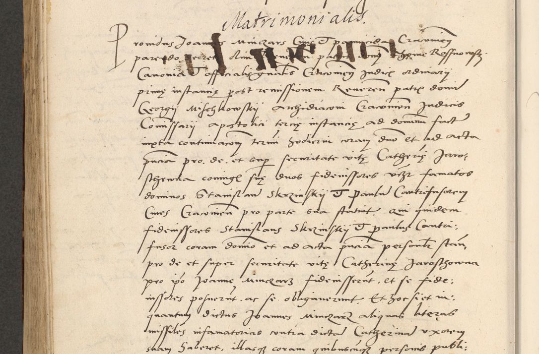 Zdjęcie nr 469 dla obiektu archiwalnego: Acta actorum causarum, sentenciarum et obligationum coram reverendo patre domino Paulo Crassowsky Varschoviensi et Omnium Sanctorum preposito, canonico vicarioque in spiritualibus ex commissione reverendissimi in Christo patris et domini domini Petri Dei gratia episcopi Cracoviensis ac officiali generali Cracoviensi ad annum Domini 1540, cuius indictio est 13, pontificatus sanctissimi in Christo patris et domini nostri domini Pauli divina providencia pape tercii anno sexto a die ac mense infrascriptis feliciter continuantur