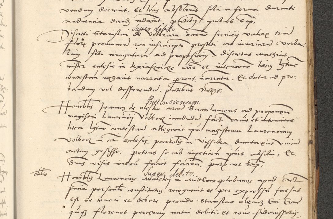 Zdjęcie nr 472 dla obiektu archiwalnego: Acta actorum causarum, sentenciarum et obligationum coram reverendo patre domino Paulo Crassowsky Varschoviensi et Omnium Sanctorum preposito, canonico vicarioque in spiritualibus ex commissione reverendissimi in Christo patris et domini domini Petri Dei gratia episcopi Cracoviensis ac officiali generali Cracoviensi ad annum Domini 1540, cuius indictio est 13, pontificatus sanctissimi in Christo patris et domini nostri domini Pauli divina providencia pape tercii anno sexto a die ac mense infrascriptis feliciter continuantur