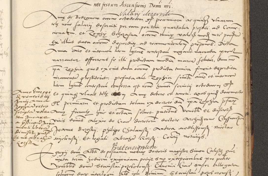 Zdjęcie nr 476 dla obiektu archiwalnego: Acta actorum causarum, sentenciarum et obligationum coram reverendo patre domino Paulo Crassowsky Varschoviensi et Omnium Sanctorum preposito, canonico vicarioque in spiritualibus ex commissione reverendissimi in Christo patris et domini domini Petri Dei gratia episcopi Cracoviensis ac officiali generali Cracoviensi ad annum Domini 1540, cuius indictio est 13, pontificatus sanctissimi in Christo patris et domini nostri domini Pauli divina providencia pape tercii anno sexto a die ac mense infrascriptis feliciter continuantur