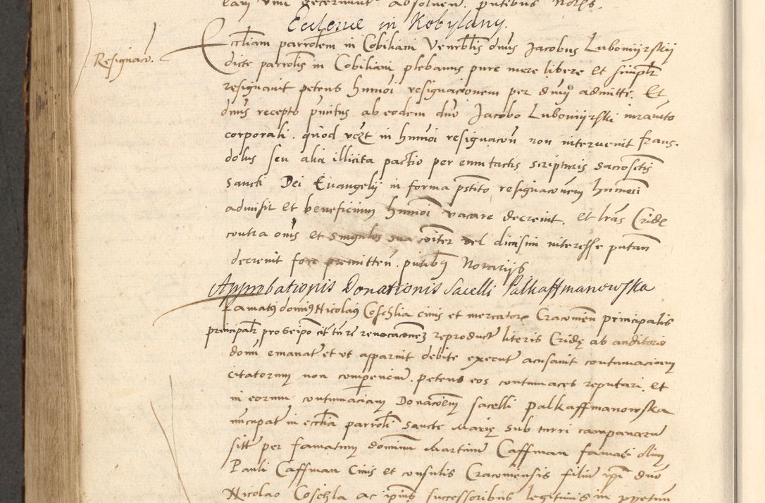 Zdjęcie nr 480 dla obiektu archiwalnego: Acta actorum causarum, sentenciarum et obligationum coram reverendo patre domino Paulo Crassowsky Varschoviensi et Omnium Sanctorum preposito, canonico vicarioque in spiritualibus ex commissione reverendissimi in Christo patris et domini domini Petri Dei gratia episcopi Cracoviensis ac officiali generali Cracoviensi ad annum Domini 1540, cuius indictio est 13, pontificatus sanctissimi in Christo patris et domini nostri domini Pauli divina providencia pape tercii anno sexto a die ac mense infrascriptis feliciter continuantur