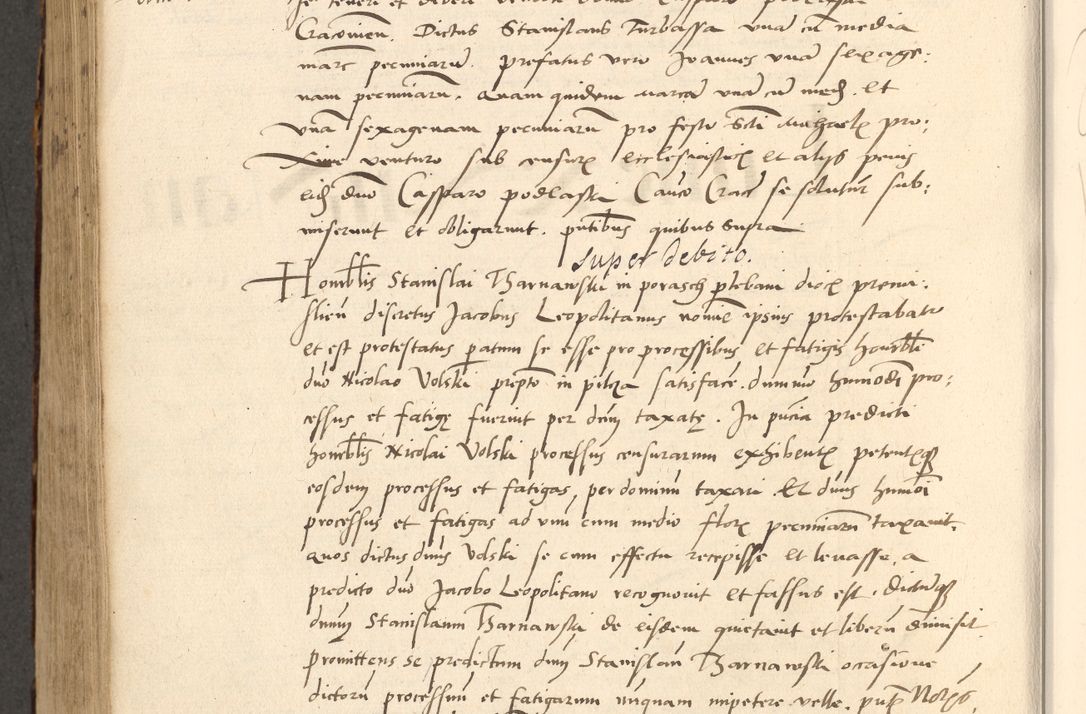 Zdjęcie nr 481 dla obiektu archiwalnego: Acta actorum causarum, sentenciarum et obligationum coram reverendo patre domino Paulo Crassowsky Varschoviensi et Omnium Sanctorum preposito, canonico vicarioque in spiritualibus ex commissione reverendissimi in Christo patris et domini domini Petri Dei gratia episcopi Cracoviensis ac officiali generali Cracoviensi ad annum Domini 1540, cuius indictio est 13, pontificatus sanctissimi in Christo patris et domini nostri domini Pauli divina providencia pape tercii anno sexto a die ac mense infrascriptis feliciter continuantur