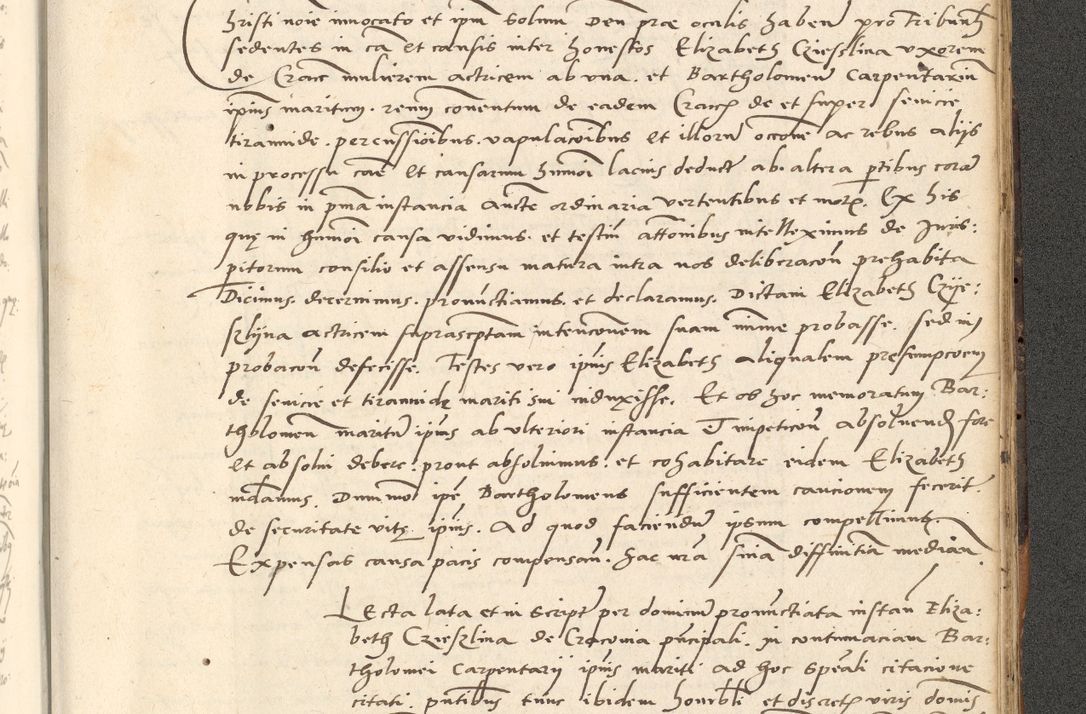 Zdjęcie nr 484 dla obiektu archiwalnego: Acta actorum causarum, sentenciarum et obligationum coram reverendo patre domino Paulo Crassowsky Varschoviensi et Omnium Sanctorum preposito, canonico vicarioque in spiritualibus ex commissione reverendissimi in Christo patris et domini domini Petri Dei gratia episcopi Cracoviensis ac officiali generali Cracoviensi ad annum Domini 1540, cuius indictio est 13, pontificatus sanctissimi in Christo patris et domini nostri domini Pauli divina providencia pape tercii anno sexto a die ac mense infrascriptis feliciter continuantur