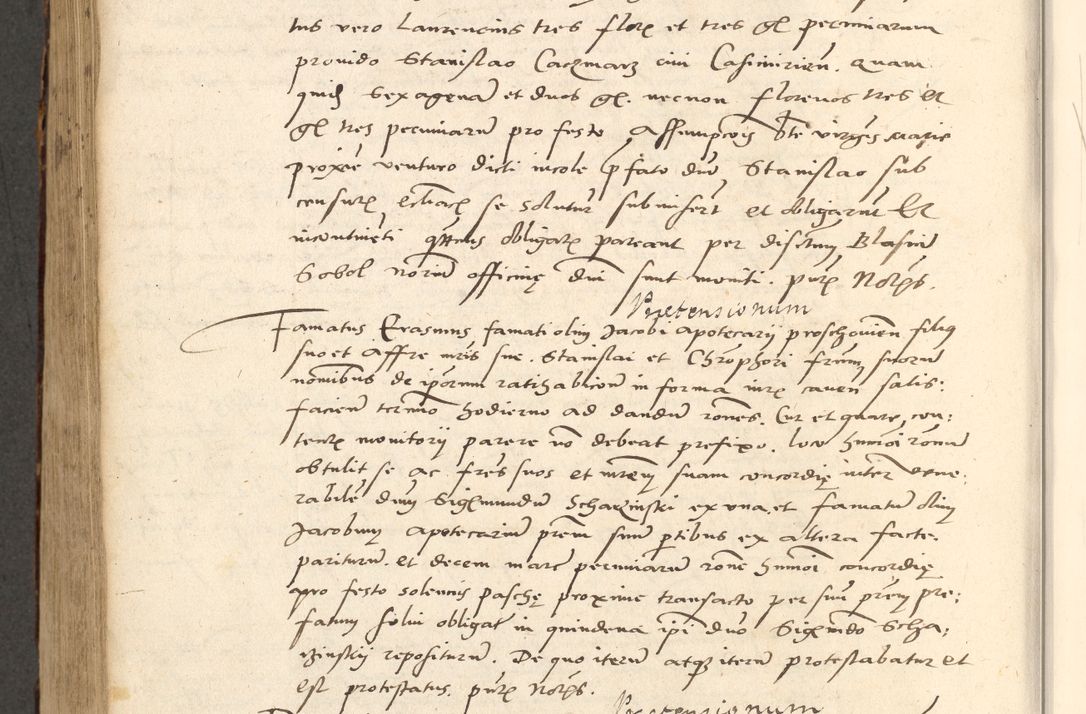 Zdjęcie nr 489 dla obiektu archiwalnego: Acta actorum causarum, sentenciarum et obligationum coram reverendo patre domino Paulo Crassowsky Varschoviensi et Omnium Sanctorum preposito, canonico vicarioque in spiritualibus ex commissione reverendissimi in Christo patris et domini domini Petri Dei gratia episcopi Cracoviensis ac officiali generali Cracoviensi ad annum Domini 1540, cuius indictio est 13, pontificatus sanctissimi in Christo patris et domini nostri domini Pauli divina providencia pape tercii anno sexto a die ac mense infrascriptis feliciter continuantur