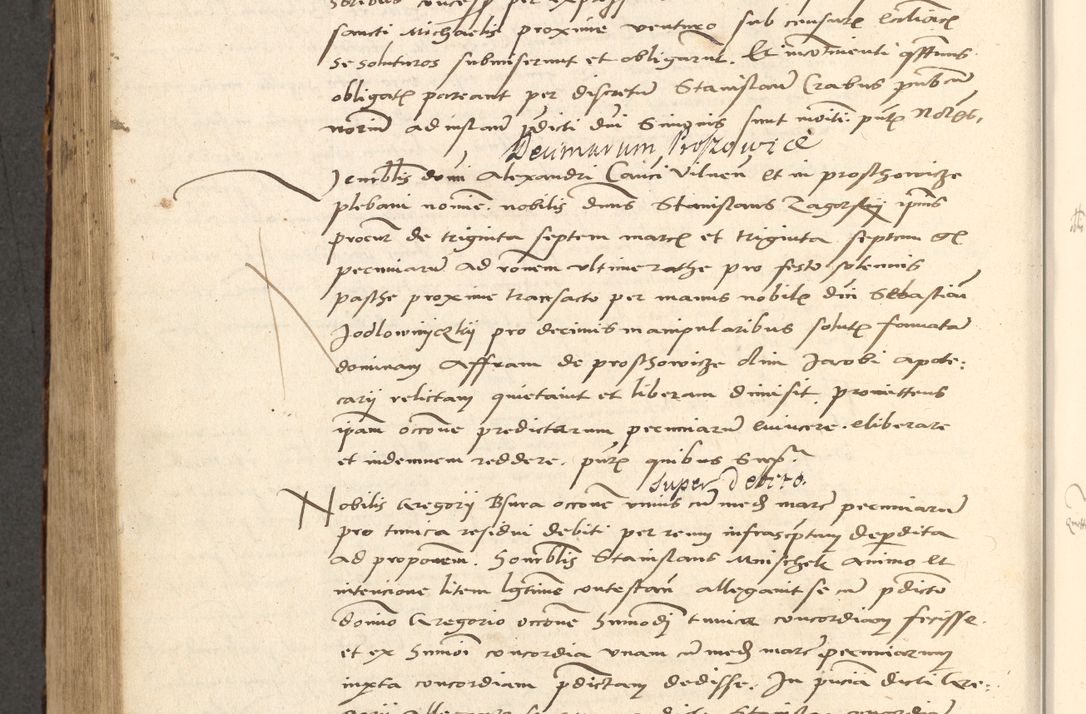 Zdjęcie nr 495 dla obiektu archiwalnego: Acta actorum causarum, sentenciarum et obligationum coram reverendo patre domino Paulo Crassowsky Varschoviensi et Omnium Sanctorum preposito, canonico vicarioque in spiritualibus ex commissione reverendissimi in Christo patris et domini domini Petri Dei gratia episcopi Cracoviensis ac officiali generali Cracoviensi ad annum Domini 1540, cuius indictio est 13, pontificatus sanctissimi in Christo patris et domini nostri domini Pauli divina providencia pape tercii anno sexto a die ac mense infrascriptis feliciter continuantur