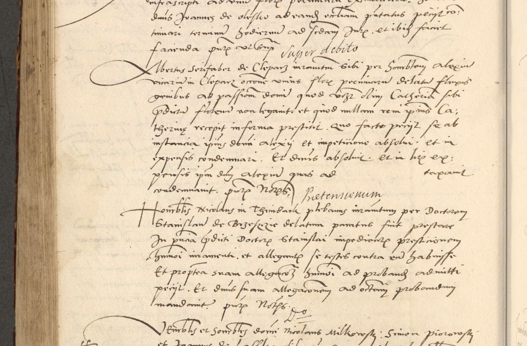 Zdjęcie nr 499 dla obiektu archiwalnego: Acta actorum causarum, sentenciarum et obligationum coram reverendo patre domino Paulo Crassowsky Varschoviensi et Omnium Sanctorum preposito, canonico vicarioque in spiritualibus ex commissione reverendissimi in Christo patris et domini domini Petri Dei gratia episcopi Cracoviensis ac officiali generali Cracoviensi ad annum Domini 1540, cuius indictio est 13, pontificatus sanctissimi in Christo patris et domini nostri domini Pauli divina providencia pape tercii anno sexto a die ac mense infrascriptis feliciter continuantur