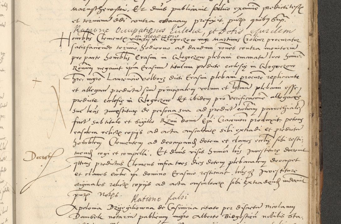 Zdjęcie nr 505 dla obiektu archiwalnego: Acta actorum causarum, sentenciarum et obligationum coram reverendo patre domino Paulo Crassowsky Varschoviensi et Omnium Sanctorum preposito, canonico vicarioque in spiritualibus ex commissione reverendissimi in Christo patris et domini domini Petri Dei gratia episcopi Cracoviensis ac officiali generali Cracoviensi ad annum Domini 1540, cuius indictio est 13, pontificatus sanctissimi in Christo patris et domini nostri domini Pauli divina providencia pape tercii anno sexto a die ac mense infrascriptis feliciter continuantur