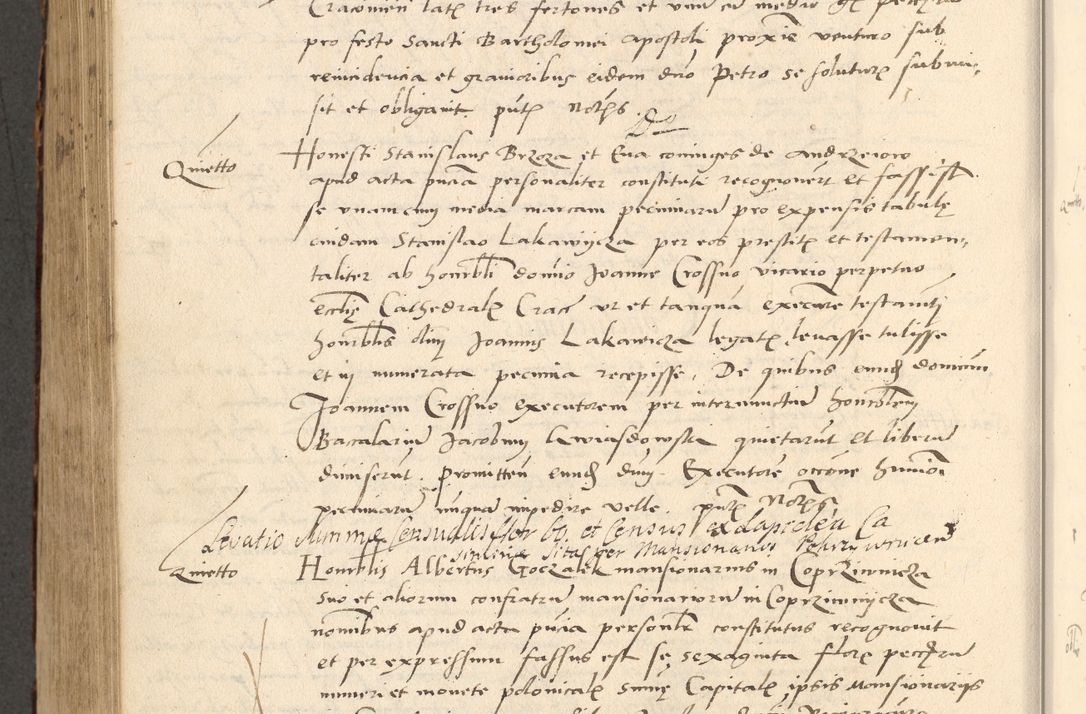 Zdjęcie nr 507 dla obiektu archiwalnego: Acta actorum causarum, sentenciarum et obligationum coram reverendo patre domino Paulo Crassowsky Varschoviensi et Omnium Sanctorum preposito, canonico vicarioque in spiritualibus ex commissione reverendissimi in Christo patris et domini domini Petri Dei gratia episcopi Cracoviensis ac officiali generali Cracoviensi ad annum Domini 1540, cuius indictio est 13, pontificatus sanctissimi in Christo patris et domini nostri domini Pauli divina providencia pape tercii anno sexto a die ac mense infrascriptis feliciter continuantur
