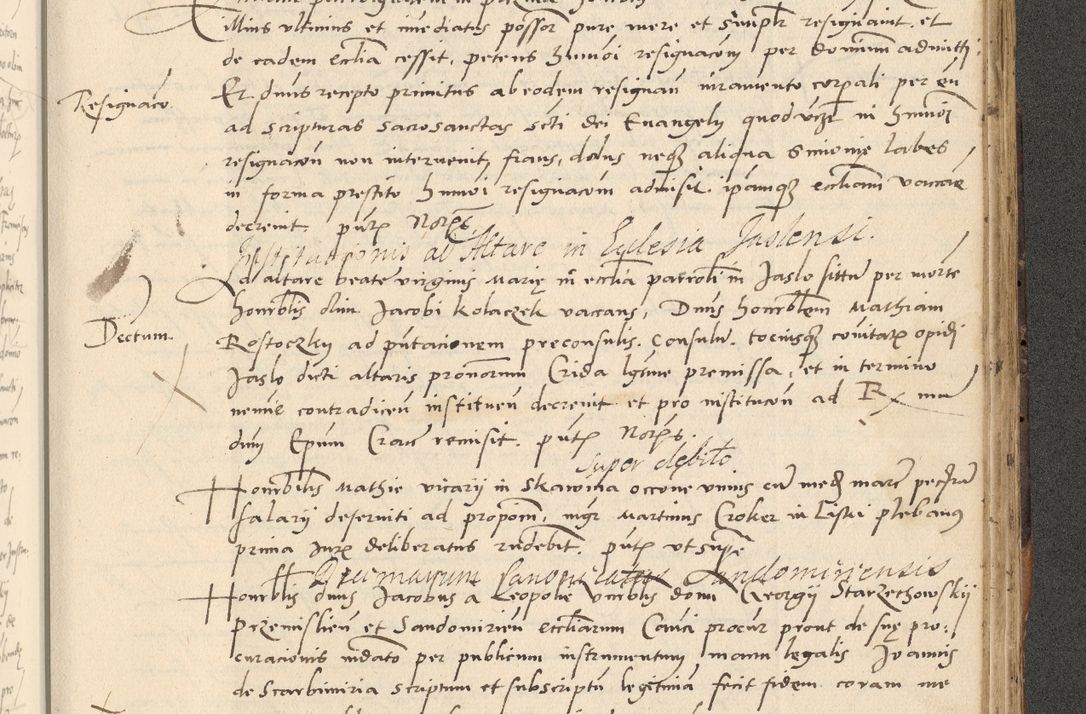 Zdjęcie nr 510 dla obiektu archiwalnego: Acta actorum causarum, sentenciarum et obligationum coram reverendo patre domino Paulo Crassowsky Varschoviensi et Omnium Sanctorum preposito, canonico vicarioque in spiritualibus ex commissione reverendissimi in Christo patris et domini domini Petri Dei gratia episcopi Cracoviensis ac officiali generali Cracoviensi ad annum Domini 1540, cuius indictio est 13, pontificatus sanctissimi in Christo patris et domini nostri domini Pauli divina providencia pape tercii anno sexto a die ac mense infrascriptis feliciter continuantur