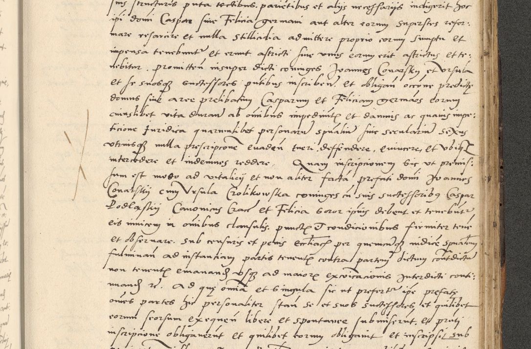 Zdjęcie nr 515 dla obiektu archiwalnego: Acta actorum causarum, sentenciarum et obligationum coram reverendo patre domino Paulo Crassowsky Varschoviensi et Omnium Sanctorum preposito, canonico vicarioque in spiritualibus ex commissione reverendissimi in Christo patris et domini domini Petri Dei gratia episcopi Cracoviensis ac officiali generali Cracoviensi ad annum Domini 1540, cuius indictio est 13, pontificatus sanctissimi in Christo patris et domini nostri domini Pauli divina providencia pape tercii anno sexto a die ac mense infrascriptis feliciter continuantur
