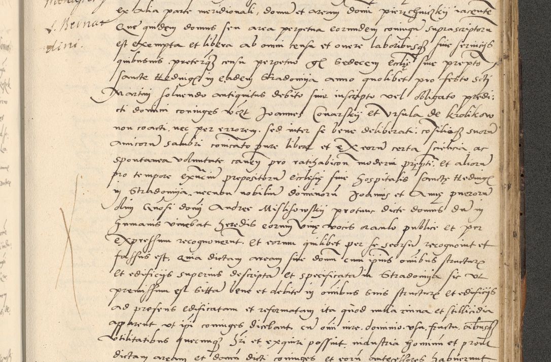 Zdjęcie nr 518 dla obiektu archiwalnego: Acta actorum causarum, sentenciarum et obligationum coram reverendo patre domino Paulo Crassowsky Varschoviensi et Omnium Sanctorum preposito, canonico vicarioque in spiritualibus ex commissione reverendissimi in Christo patris et domini domini Petri Dei gratia episcopi Cracoviensis ac officiali generali Cracoviensi ad annum Domini 1540, cuius indictio est 13, pontificatus sanctissimi in Christo patris et domini nostri domini Pauli divina providencia pape tercii anno sexto a die ac mense infrascriptis feliciter continuantur