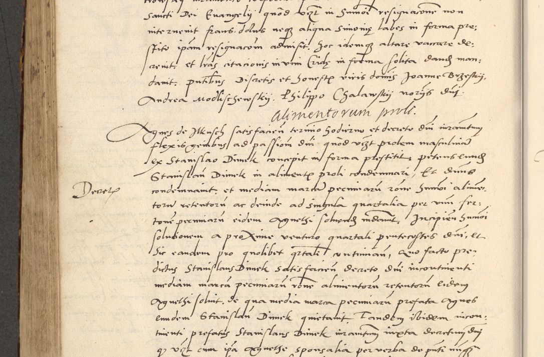 Zdjęcie nr 520 dla obiektu archiwalnego: Acta actorum causarum, sentenciarum et obligationum coram reverendo patre domino Paulo Crassowsky Varschoviensi et Omnium Sanctorum preposito, canonico vicarioque in spiritualibus ex commissione reverendissimi in Christo patris et domini domini Petri Dei gratia episcopi Cracoviensis ac officiali generali Cracoviensi ad annum Domini 1540, cuius indictio est 13, pontificatus sanctissimi in Christo patris et domini nostri domini Pauli divina providencia pape tercii anno sexto a die ac mense infrascriptis feliciter continuantur