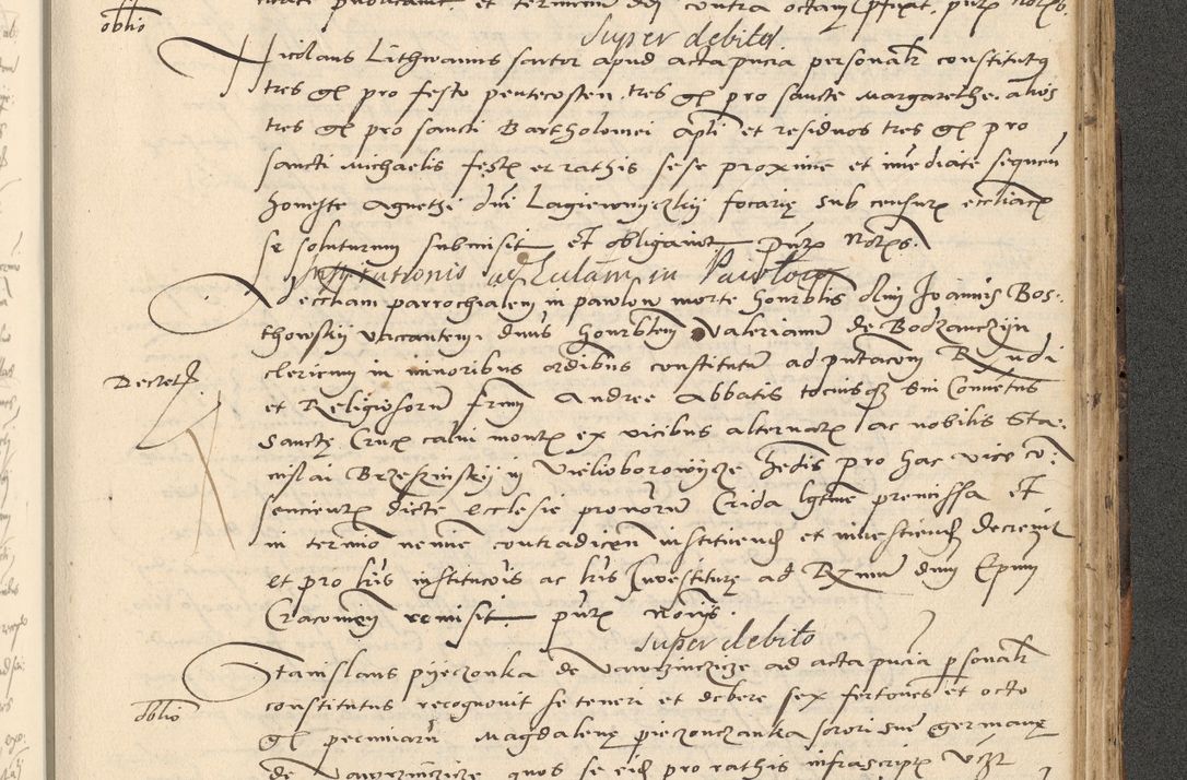 Zdjęcie nr 524 dla obiektu archiwalnego: Acta actorum causarum, sentenciarum et obligationum coram reverendo patre domino Paulo Crassowsky Varschoviensi et Omnium Sanctorum preposito, canonico vicarioque in spiritualibus ex commissione reverendissimi in Christo patris et domini domini Petri Dei gratia episcopi Cracoviensis ac officiali generali Cracoviensi ad annum Domini 1540, cuius indictio est 13, pontificatus sanctissimi in Christo patris et domini nostri domini Pauli divina providencia pape tercii anno sexto a die ac mense infrascriptis feliciter continuantur