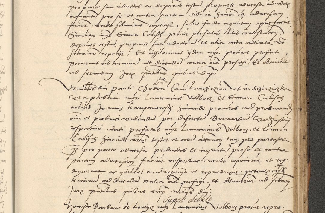 Zdjęcie nr 528 dla obiektu archiwalnego: Acta actorum causarum, sentenciarum et obligationum coram reverendo patre domino Paulo Crassowsky Varschoviensi et Omnium Sanctorum preposito, canonico vicarioque in spiritualibus ex commissione reverendissimi in Christo patris et domini domini Petri Dei gratia episcopi Cracoviensis ac officiali generali Cracoviensi ad annum Domini 1540, cuius indictio est 13, pontificatus sanctissimi in Christo patris et domini nostri domini Pauli divina providencia pape tercii anno sexto a die ac mense infrascriptis feliciter continuantur